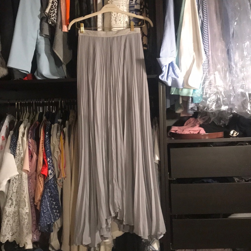 Alice & Olivia Grey Maxi Skirt